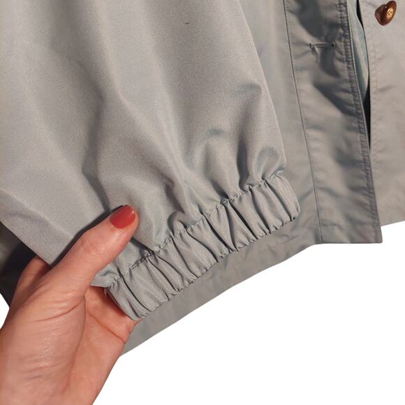Blair Jacket Raincoat Windbreaker Button Up VTG 90's Women's Sz XXXL Light Blue - Picture 6 of 9